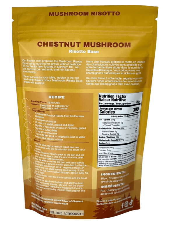 Chestnut Mushroom Risotto Base