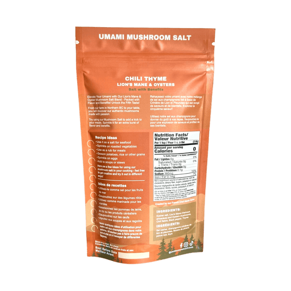 Chili Thyme Mushroom Salt