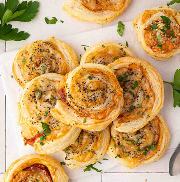 Ham & Cheddar Swirls with Brown Sugar Glaze - FROZEN - 0