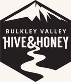 Hive honey logo beige background