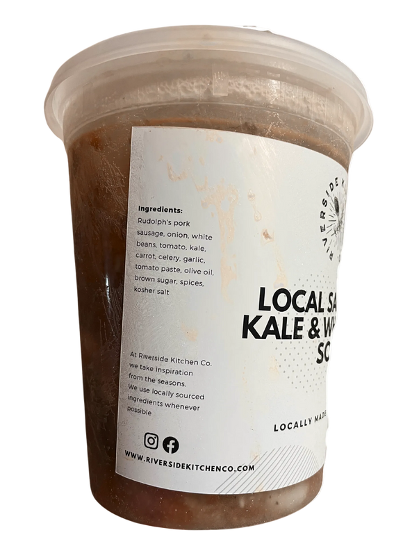 Local Sausage, Kale & White Bean Soup - FROZEN