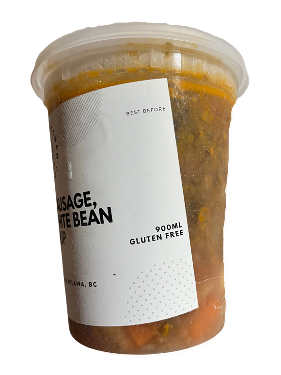 Local Sausage, Kale & White Bean Soup - FROZEN