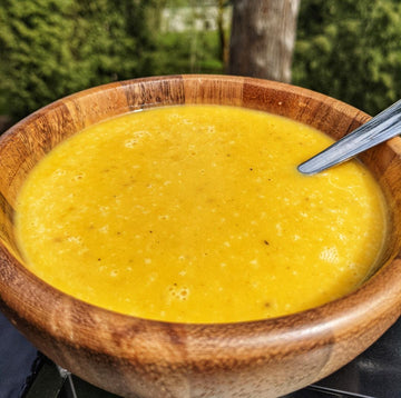 Roasted Butternut Squash Soup with Bacon - GLUTEN FREE + DAIRY FREE - FROZEN