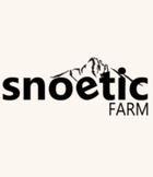Snoetic logo beige background